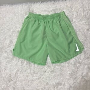 NIKE DRI-FIT ,MEN,MINT GREEN,BRIEF LINED ,MESH SIDES,RUNNING SHORTS. SIZ…